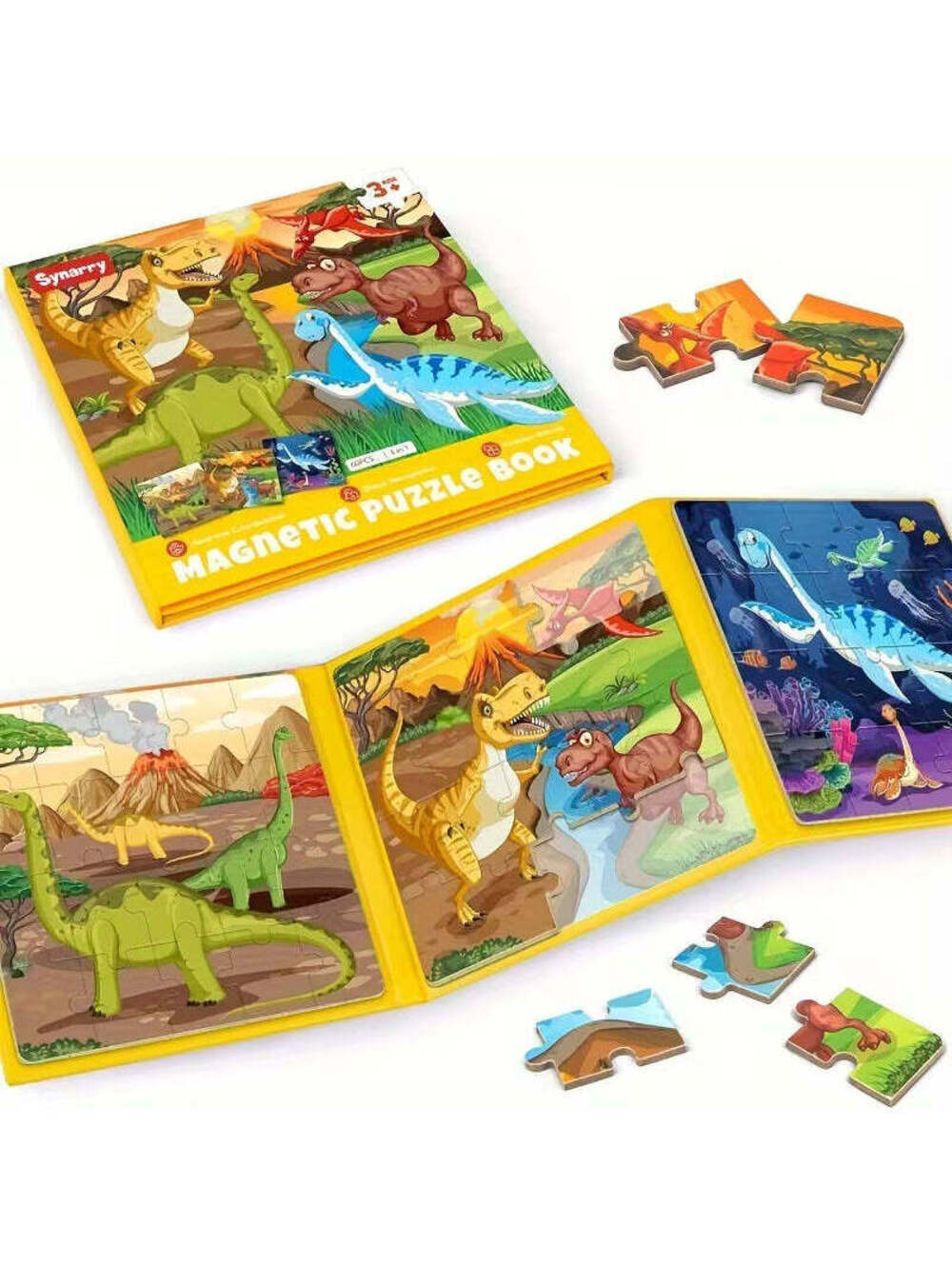 SYNARRY Magnetic Dinosaur Puzzles